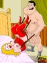 Horny dude banging hard his wife bound to a chair