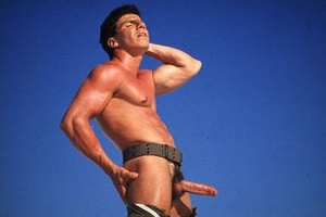 Horny Black Haired Guy Exposing His Gorgeously Muscular Body And His Big Cock. - Picture 13