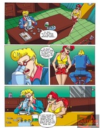 Cute Janine strips nude to tempt Egon away from working for hot romance