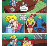 Cute Janine strips nude to tempt Egon away from working for hot romance