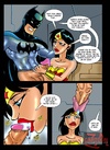 Wonder Woman gives Bat Man’s cock a good sucking before he rams her