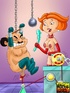 Jane Jetsons queens over George and Cosmos putting weights on their dicks