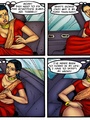 Lustful Indian bitch in a red sari - Picture 2