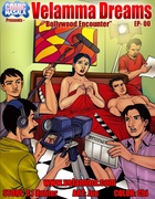 Busty Indian housewife getting banged in her bed in front of lots of journalists