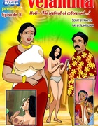 Dirty Indian whore giving an awesome titjob