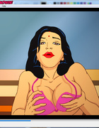 Dirty Indian housewife Savita giving a hot blowjob kneeling