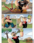 Powerful Popeye defeats big bad villain to rescue sexy Olive Oyl for fucking