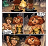 Guy and Eap Crood find themselves all alone and get down to serious romance
