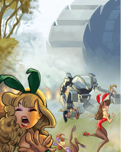 Enslaved bunny girls in the paradise garden - Cartoon Sex - Picture 2