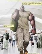 Big black toon guy is ready for fucking mission