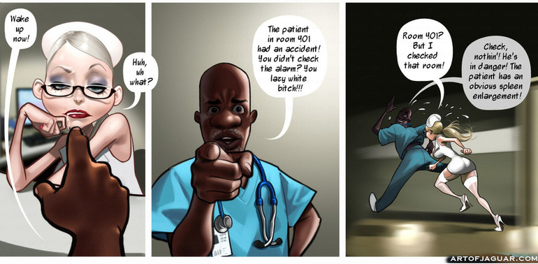 Hot adult comics about slutty blonde nurse - Cartoon Sex - Picture 2