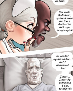 Blonde nurse whore satisfying an old man with - Cartoon Sex - Picture 2