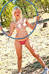 horny blonde teen exposing