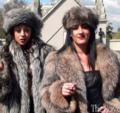 Hot chicks in silver fox coats and hats