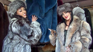 Hot chicks in silver fox coats and hats - Picture 4
