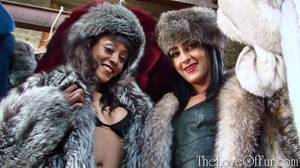 Hot chicks in silver fox coats and hats - Picture 11