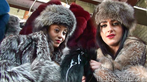 Hot chicks in silver fox coats and hats - Picture 12