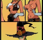 Shemale loves to pound and cleanse a naughty witch