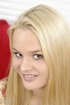 lewd blonde freshie masturbating