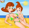 Mischievous Judy Neutron Fucked in bikini