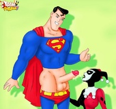 Joker sucking Superman's dick eagerly