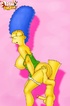 Horny Bart Simpson licking sweet Marge's asshole