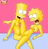 Dirty boy Bart having a cool threesome with two busty moms