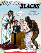 Big black cock screwing deep into white pussy and white bride gets banged