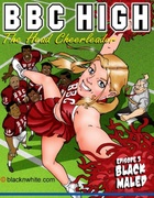 White cheerleader loves taste of black cock and sucks big black dicks
