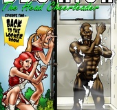 Black guys catch white girl peeping their bath and make her suck their