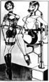 Extreme bondage action as chicks get restrained and bound using harsh