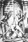 Guys subjecting kinky female slave to sweet pain and extreme bondage
