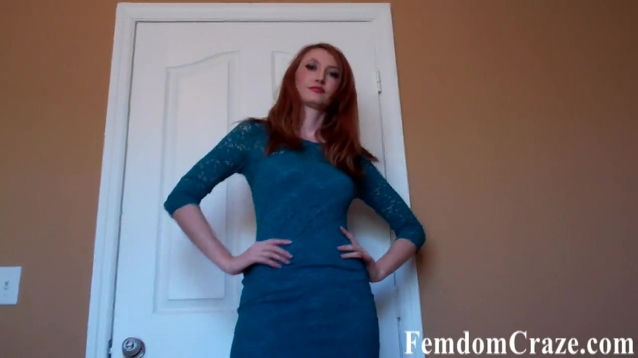 Young and tasty sexy red hair slut in blue dress talks dirty to guys sexy - XXXonXXX - Pic 1