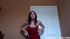 brunette red bustier strikes