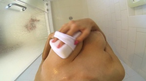 Awesome POV shots from a shower cabin wi - XXX Dessert - Picture 3