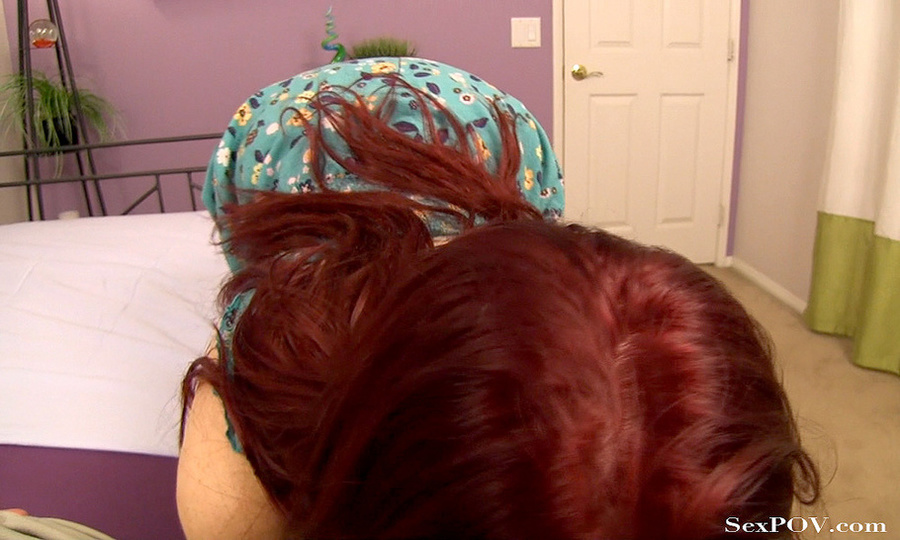 Busty chick with ginger hair pleasing her snatch before penetration - XXXonXXX - Pic 4