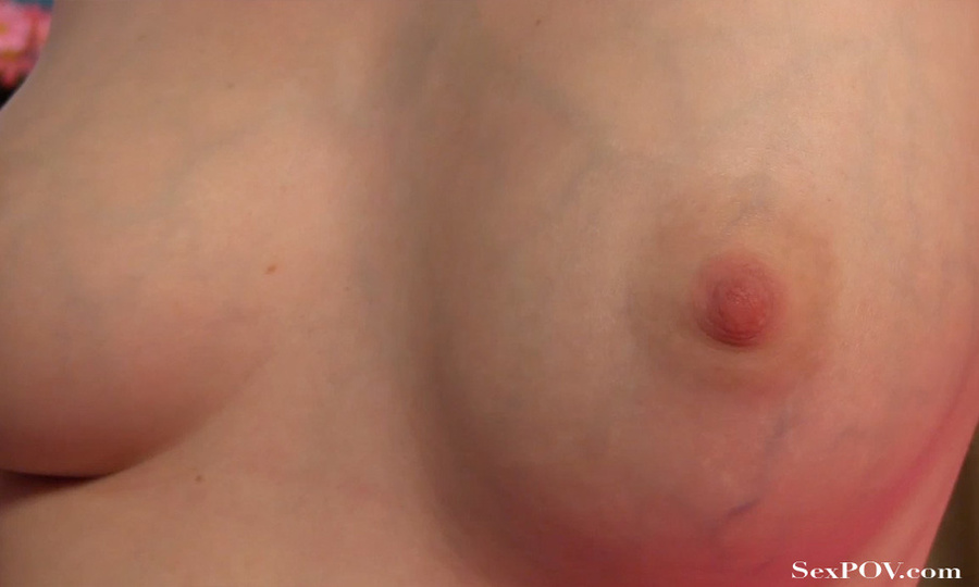 Slim long-haired looker takes hot sperm onto her tits after getting pounded hard - XXXonXXX - Pic 10