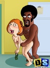 Hot pussy fucking and blow job actions involving Megan, Griffin and Louis