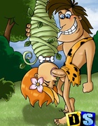 Girl on girl action and jungle George wraps girl in bee hive to suck his