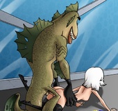 Seductive looking Susan enjoys getting fucked by different horny aliens