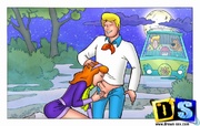 Fred and Daphne in sweet cock and cunt sucking and licking before hot fucking