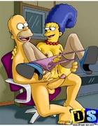 Marge gets her butt licked by Homer and fucks different horny dudes