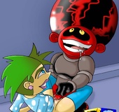 Tuesday X sucks Truman's cock and gets fucked by alien plus dildo by Mrs.