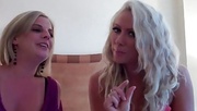 Two blonde chicks laugh at how small your penis is