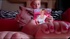 Girl with a magazine teases with her newly pedicured feet