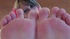 Seductive teen wiggles her cute little toes for your cock