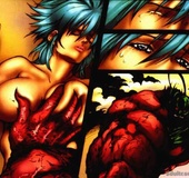 Big red monster from Ahead Coma creampying sweet hentai pussy