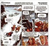 Blonde toon chick Akeronya gets group fucked in the cave by Atilio and