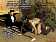 Bridegroom from Bride Nightmare comics gets high watching his bride gets fucked by a black giant by Uncle Sickey
