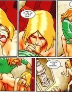Blonde slut gets assbanged hard in Buddies comics by Gambedotti & Guevara